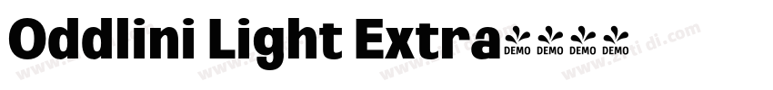 Oddlini Light Extra字体转换